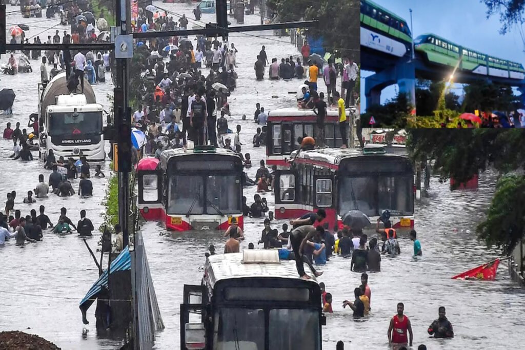 Mumbai Flood Update 10 dead local trains halted schools colleges closed