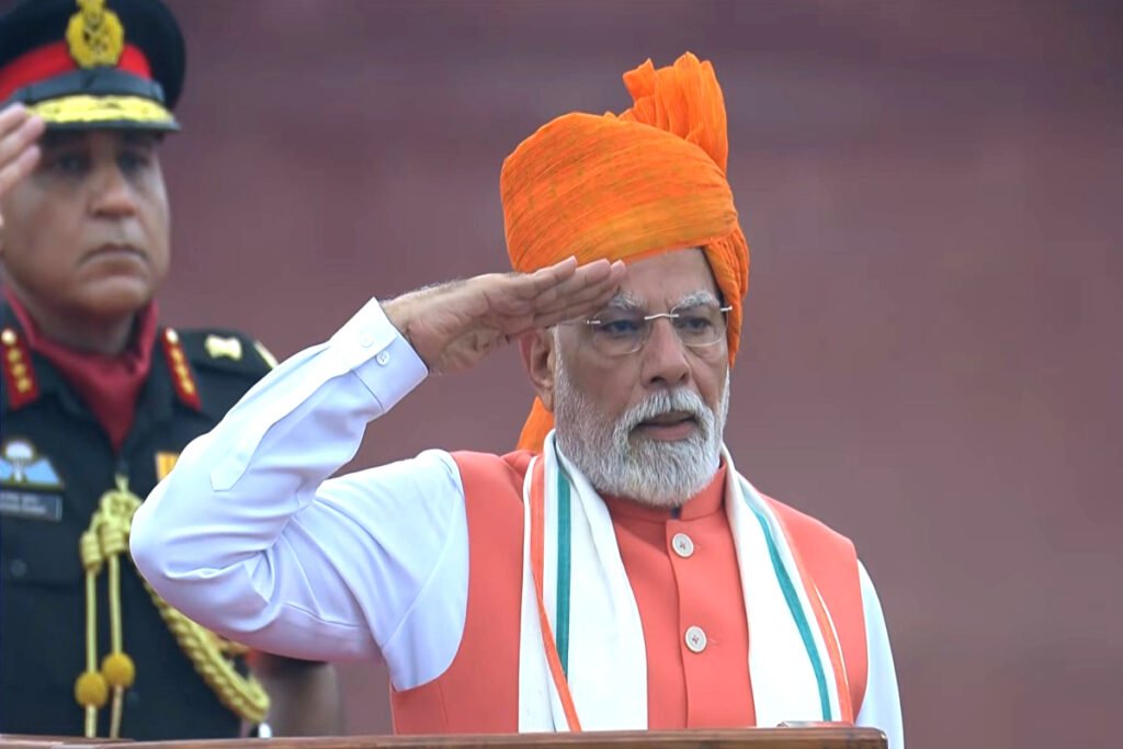 Independence Day 2025 PM Modi seen in saffron turban know what it means